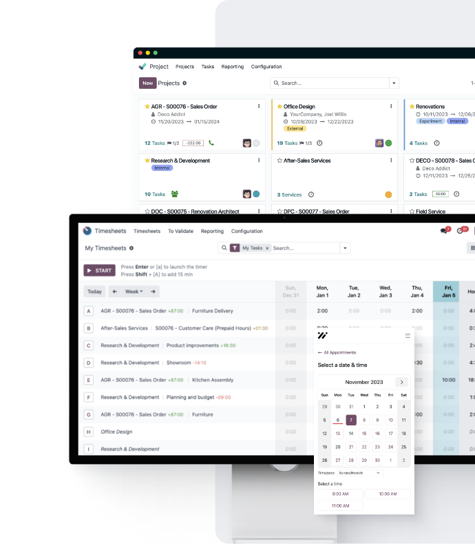 Odoo ERP - services
