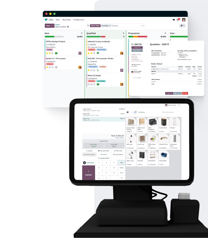 Odoo ERP - sales & CRM